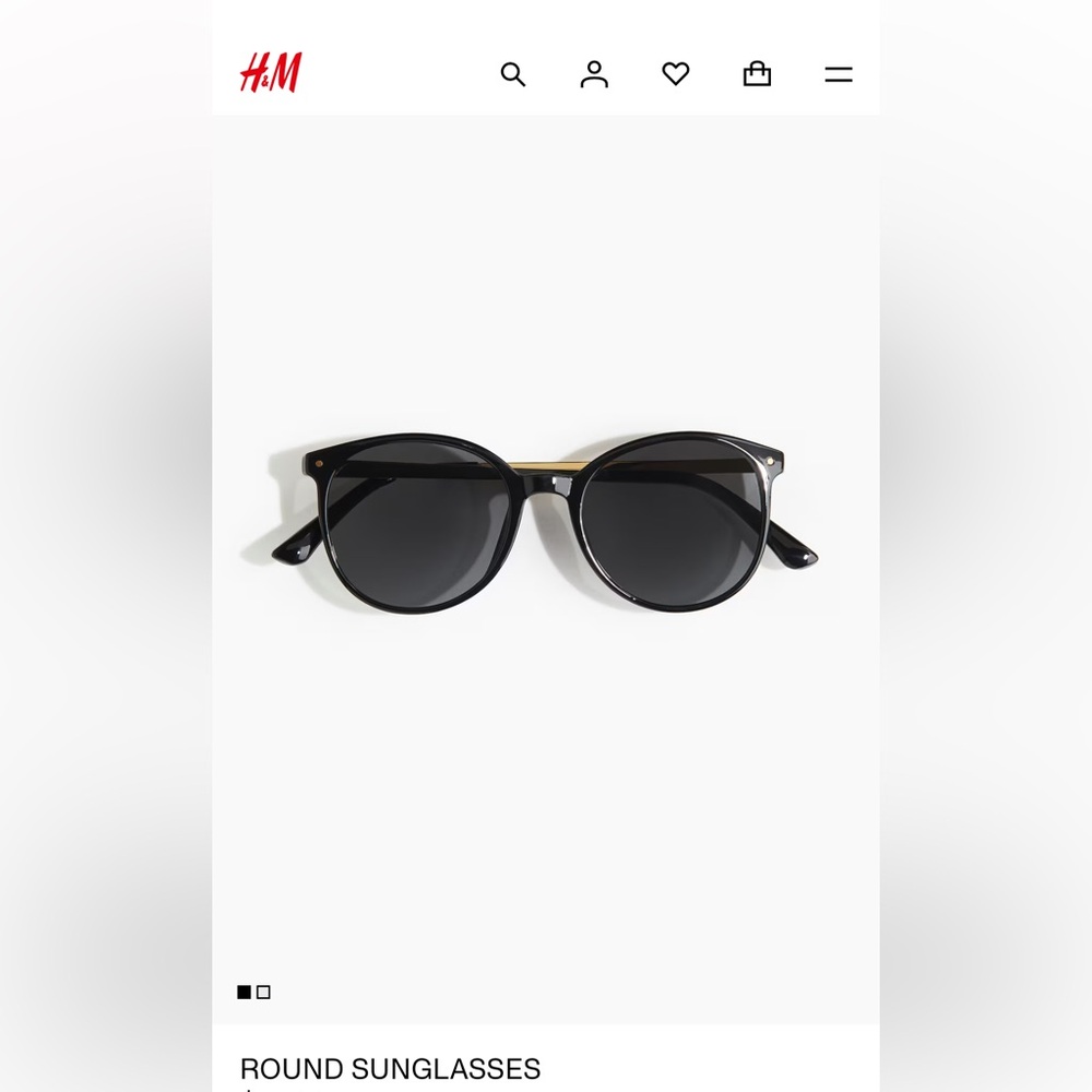 NWT H&M Classic Cat Eye Black Sunglasses.